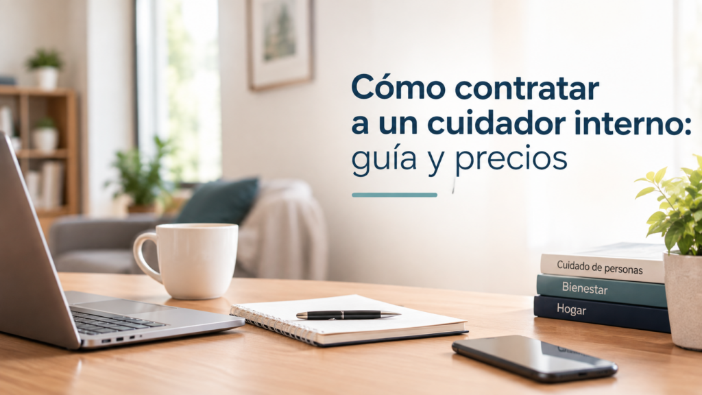 Cómo contratar a un cuidador interno para un mayor: guía y precios 2026 Cómo contratar a un cuidador interno: guía y precios 2026