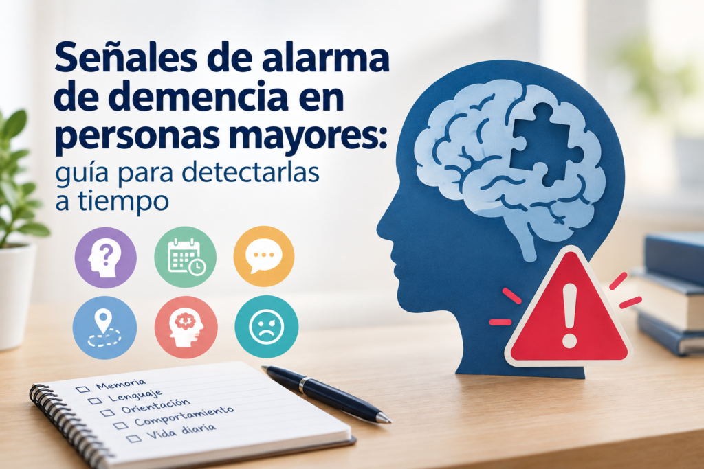 Señales de alarma de demencia en personas mayores: guía para detectarlas a tiempo Señales de alarma de demencia en personas mayores